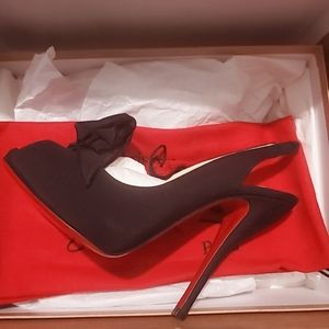 Christian Louboutin crepe miss chacha heel height 120mm